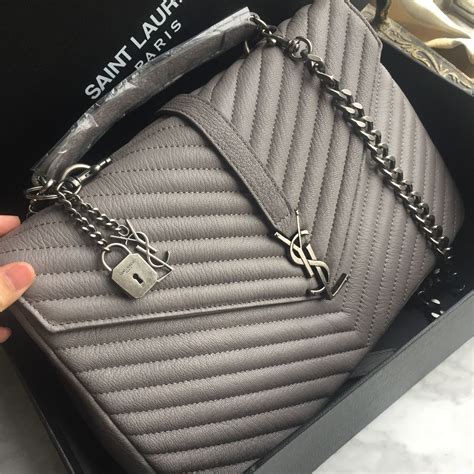 ysl college bag code|ysl college bag large grey.